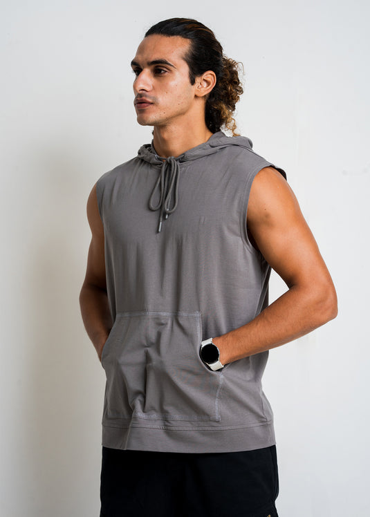 Loungewear Mens Sleeveless Hoodie