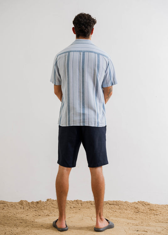 Stripe Linen S/S Shirt