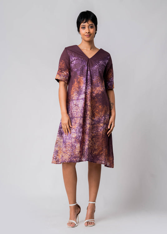 Batik Flare Dress