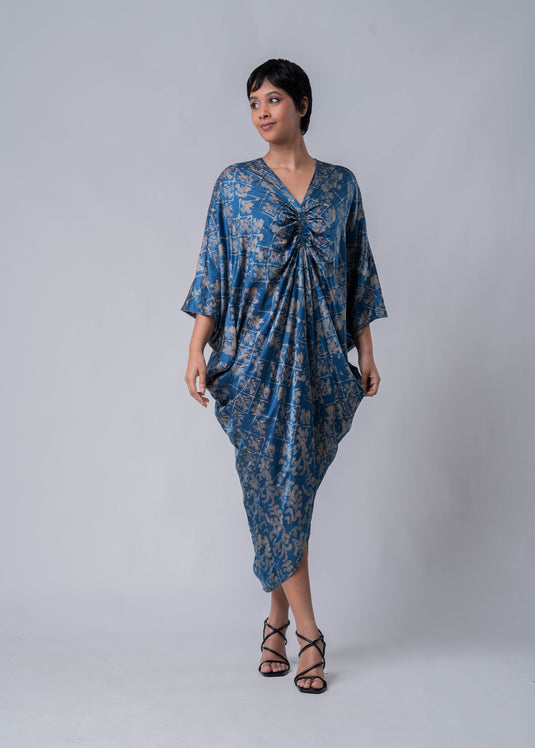 Front Rouched Kaftan Dress