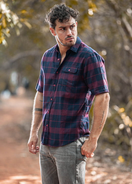 Casual Wear Check S/S Shirt