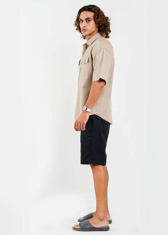 Casual Wear Oversized Double Pkt S/S Shirt