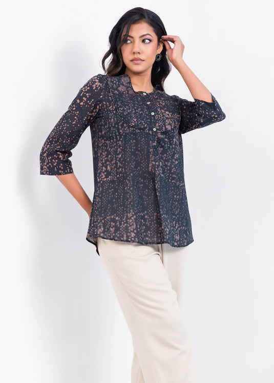 Batik dotted top