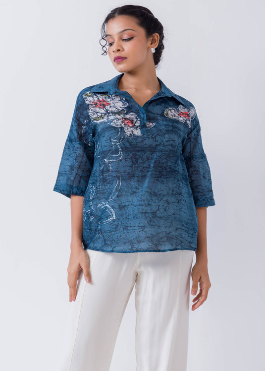 Batik Floral Blouse