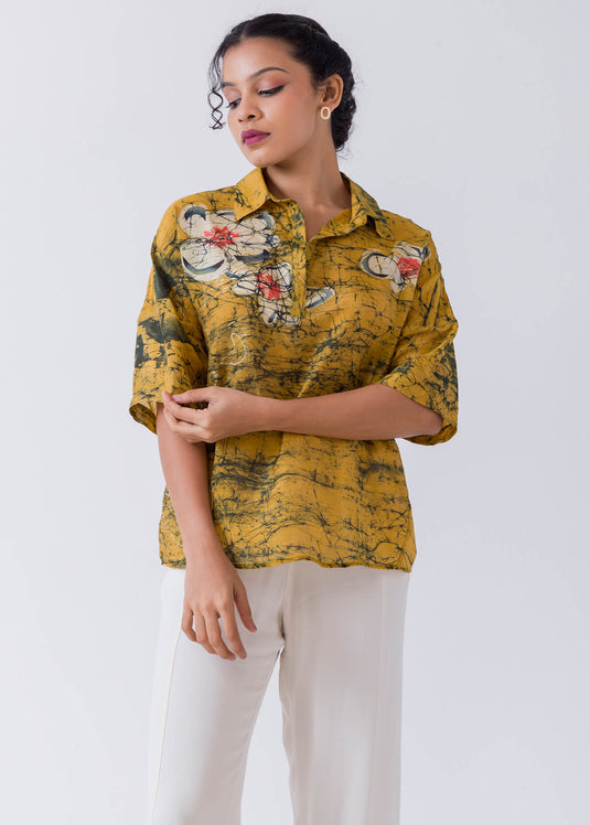 Batik Floral Blouse