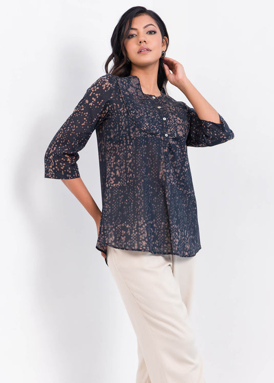 Batik dotted top