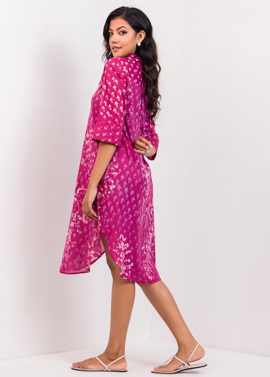Two Side Slit Batik Dress