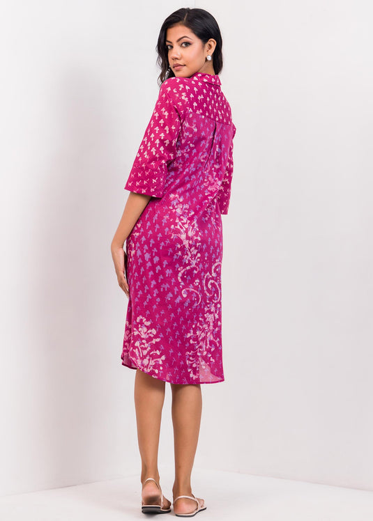 Two Side Slit Batik Dress