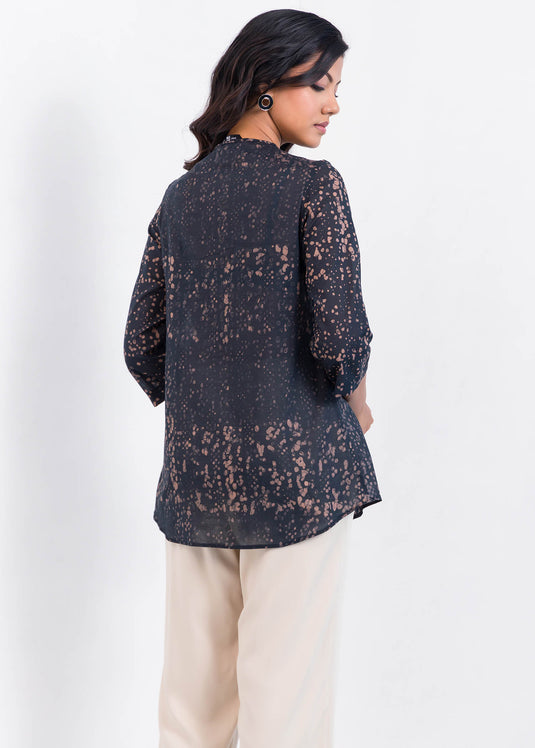 Batik dotted top