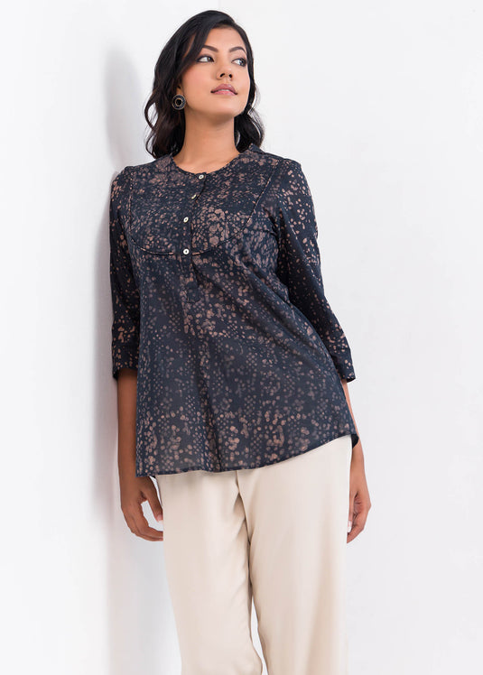 Batik dotted top