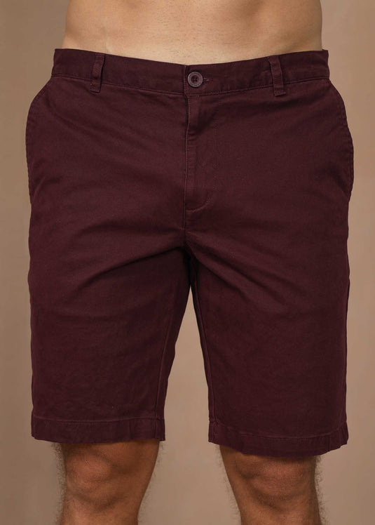 TWILL FLAT FRONT SHORT