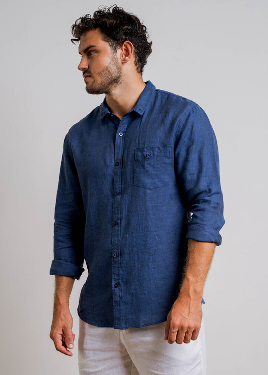 Casual Wear Linen L/S Shirt