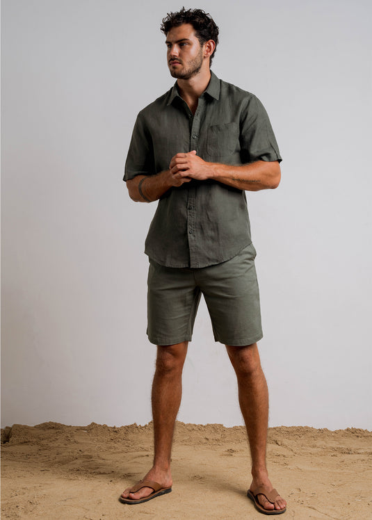 Casual Wear Linen S/S Shirt