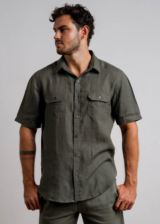 Casual Wear Linen S/S Shirt