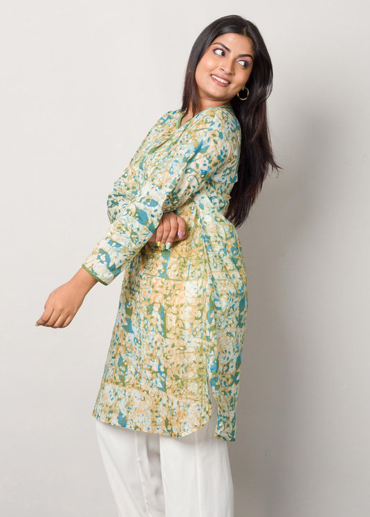 batik kurtha top