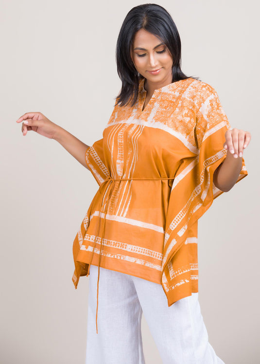 batik kaftan top