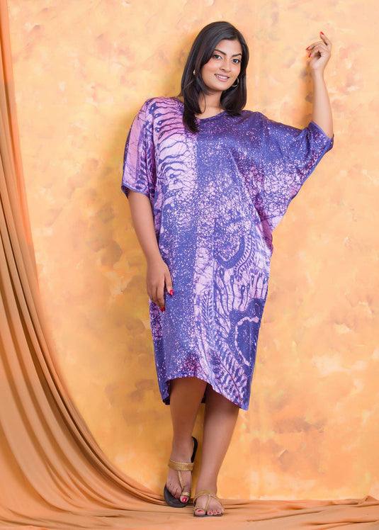 Batik rain forest detailed kaftan