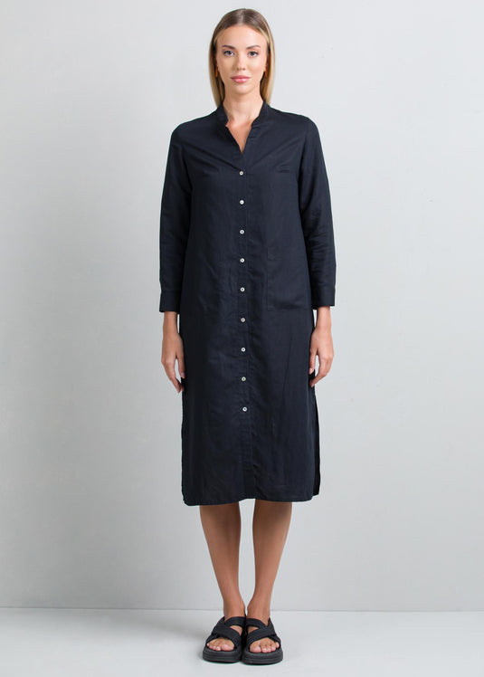 Button down dress with pockets