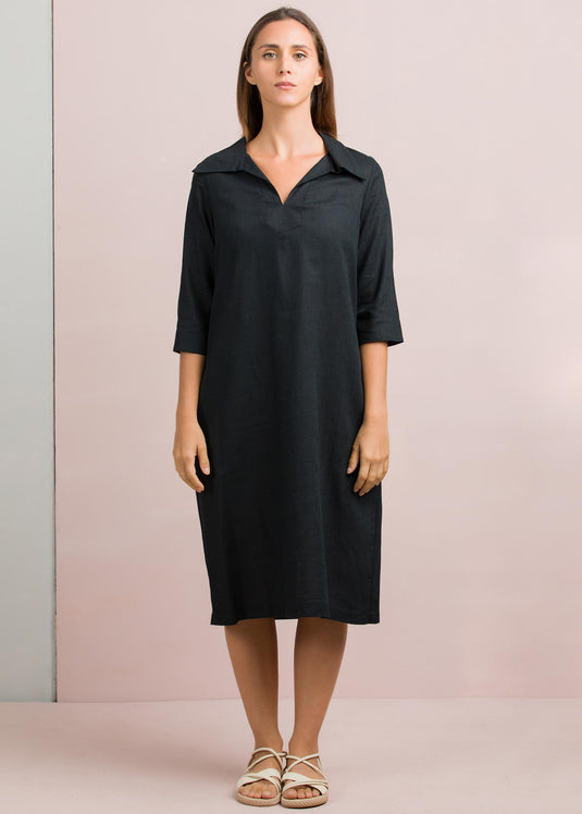 Wide collar dress