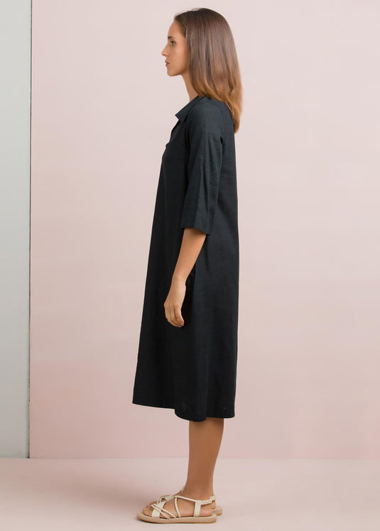 Wide collar dress