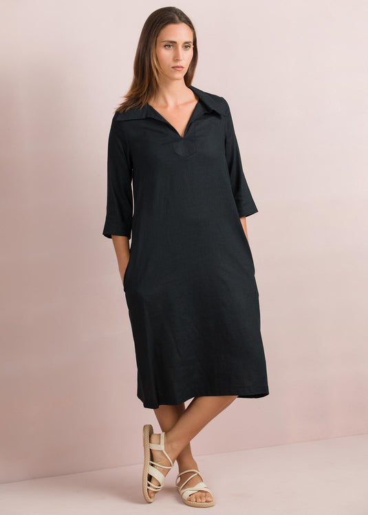 Wide collar dress