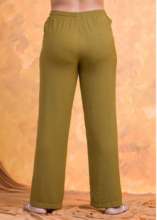 Elasticated waist pant with draw cord