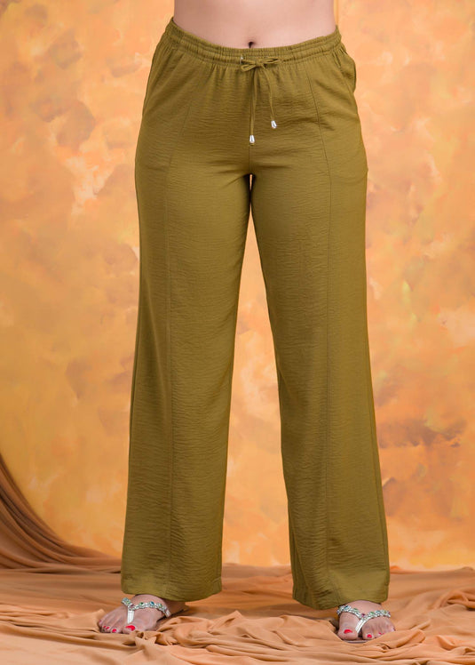 Elasticated waist pant with draw cord