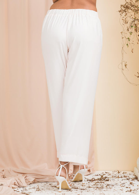 Chiffon pant with draw cord