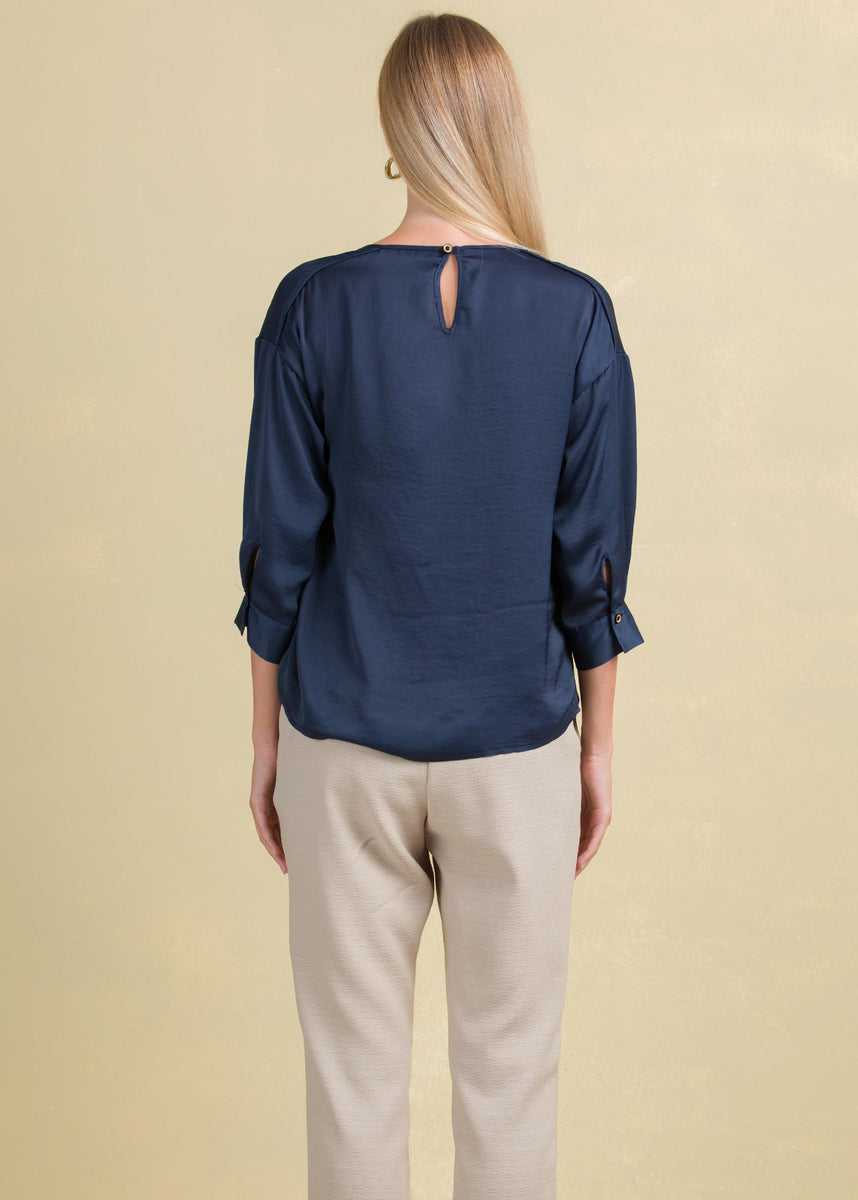 Drop shoulder blouse