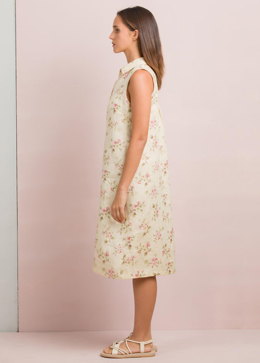 Sleeveless floral dress