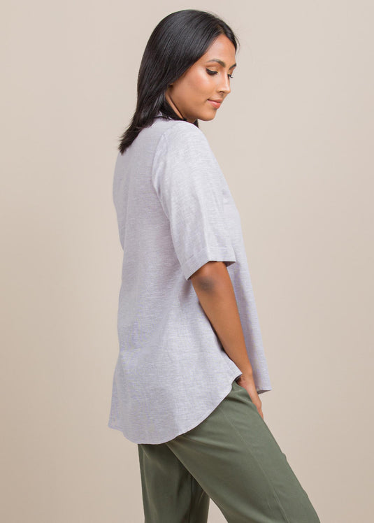 Basic short sleeve blouse