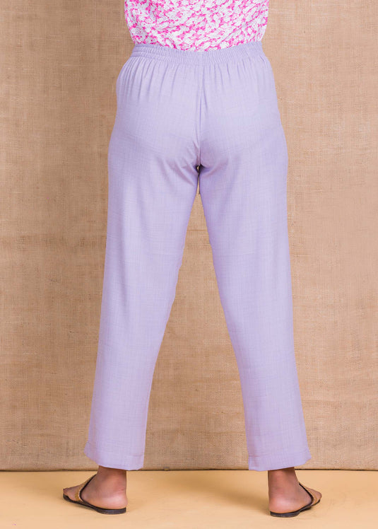 Straight pant with draw cord