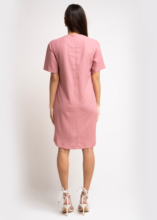 High-Low Hem Shift Dress