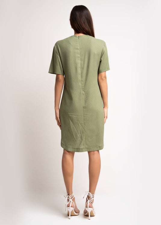 High-Low Hem Shift Dress