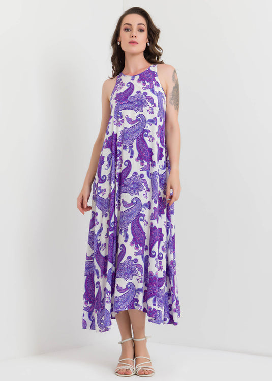 Printed Halter Dress