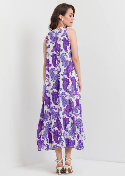 Printed Halter Dress