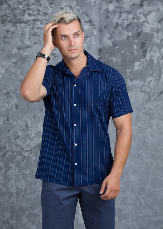 Casual Wear Cuban Collar S/S Shirt