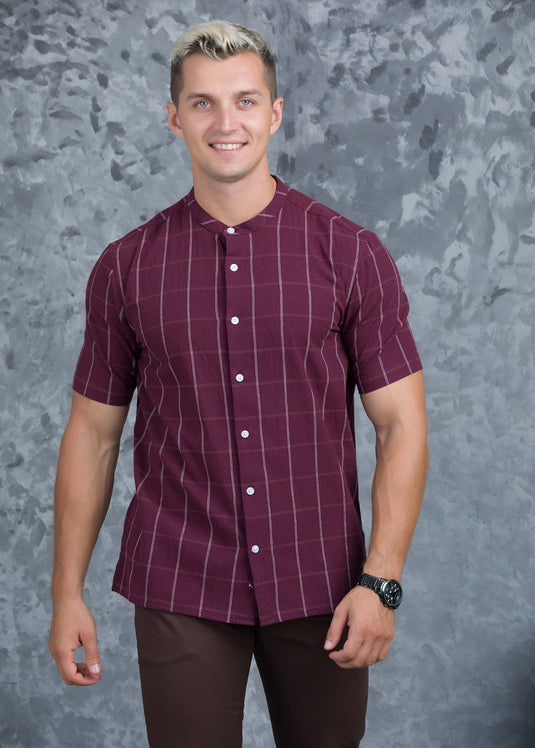 Manderin Collar Shirt