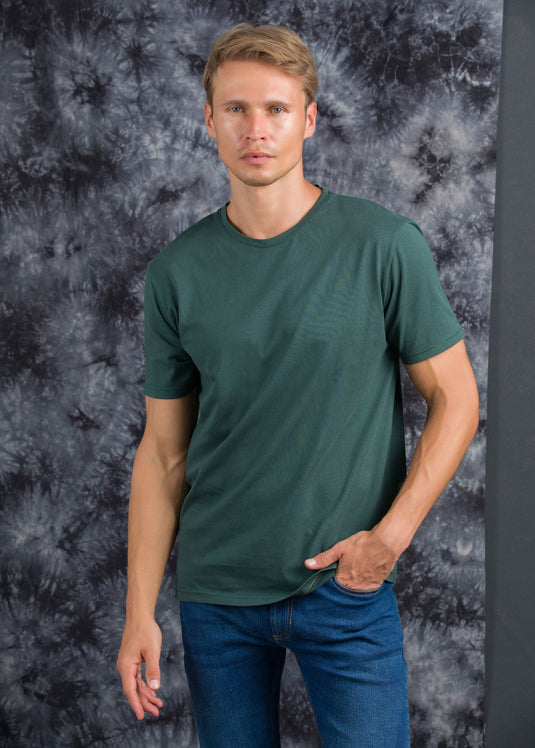 Casual Wear Slim Fit Crew Neck T-Shirt