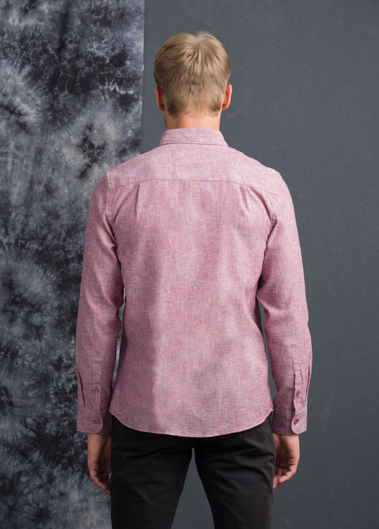 CASUAL WEAR DETAILED  LINEN L/S SHIRT