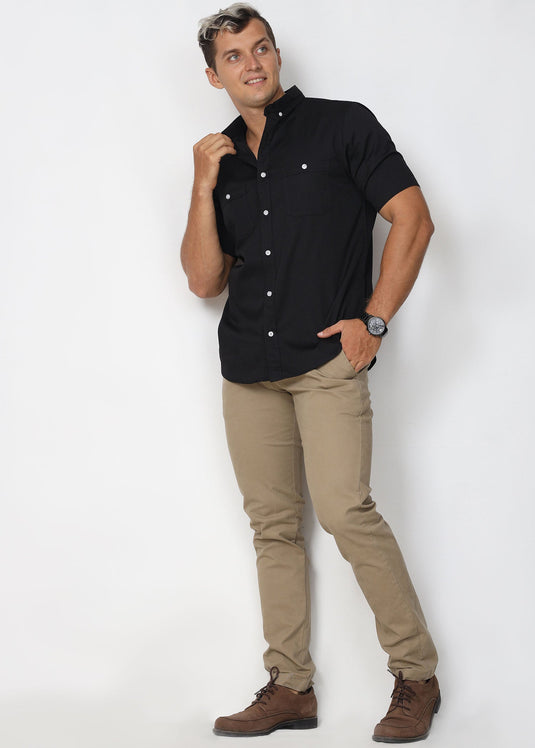 Casual Wear Double Pocket S/S Shirt