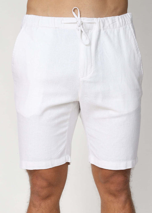 Ivory Linen Draw Cord Short