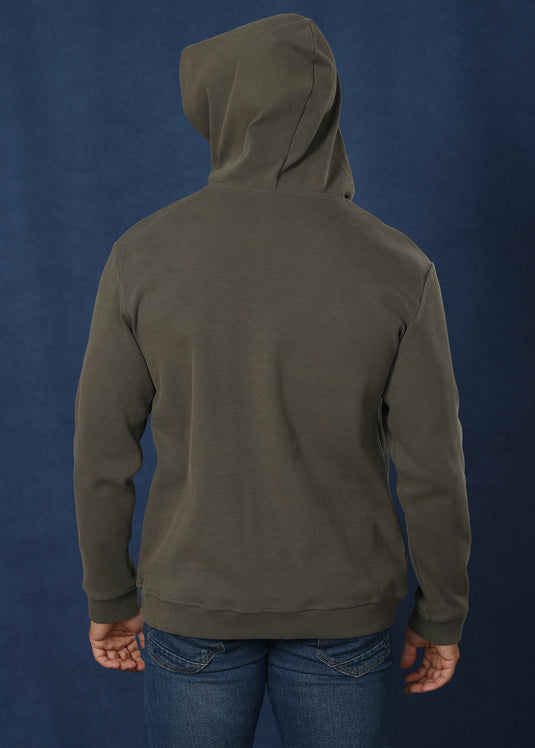 Olive Over Head Hoodie