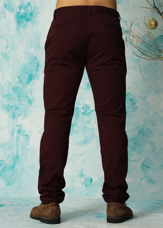 Maroon Miami Twill Pant