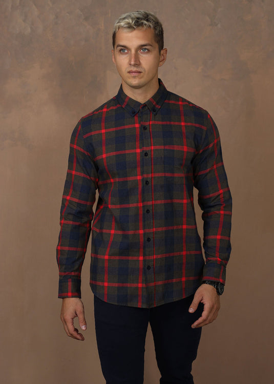 CASUAL WEAR CHECK L/S SHIRT