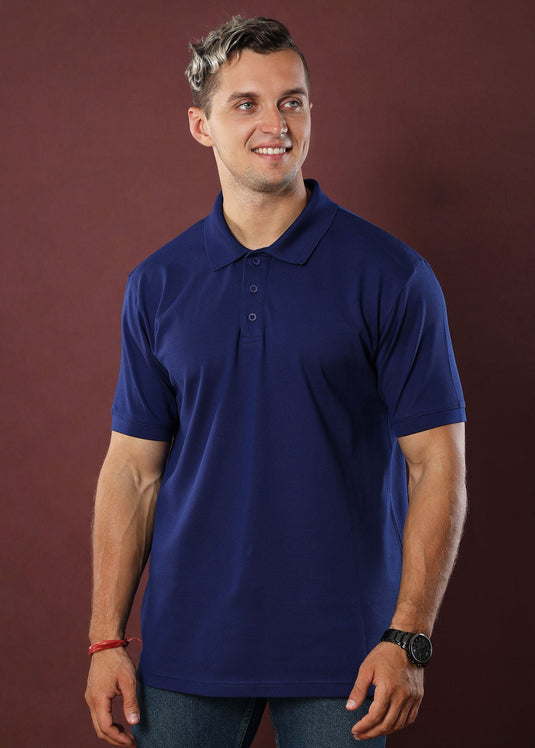 Navy Polo T-Shirt (Regular Fit)