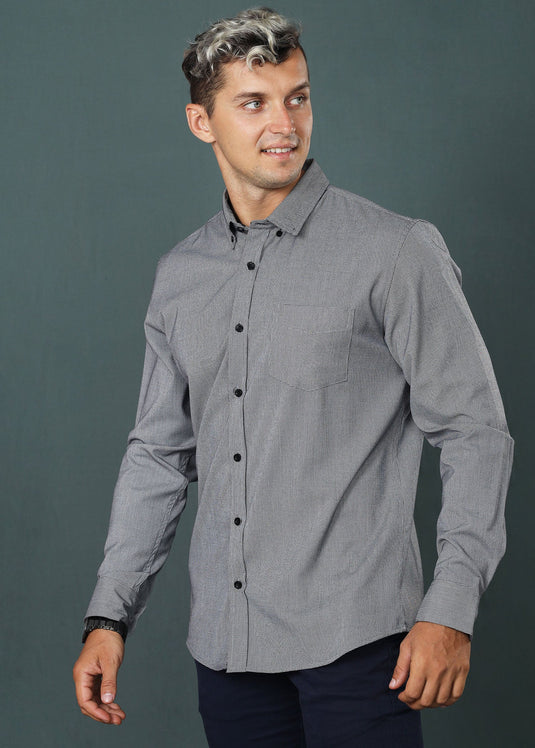 Black Detail Check Shirt