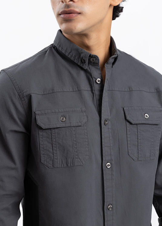 Casual Wear Heavy Washed L/S Shirt