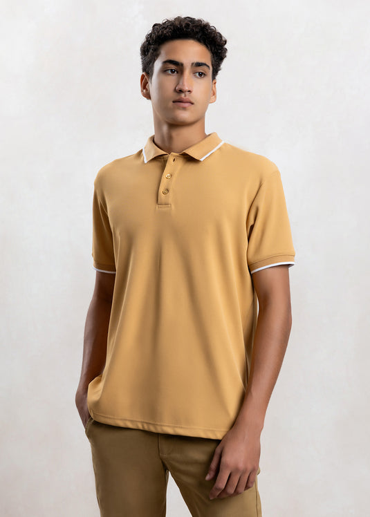 Waffle Polo T-Shirt