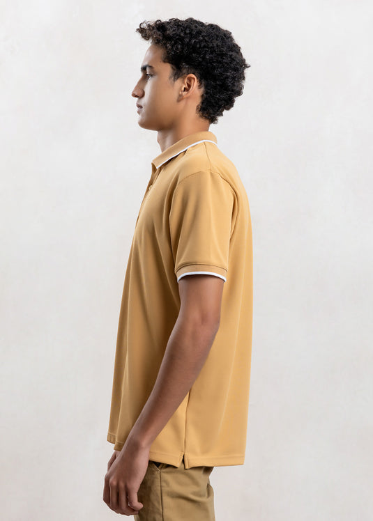 Waffle Polo T-Shirt